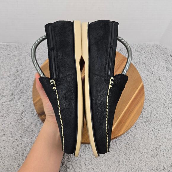Polo Ralph Lauren Mens 8.5D Blackley Slip On Black Leather Casual Daily Loafer main image 4